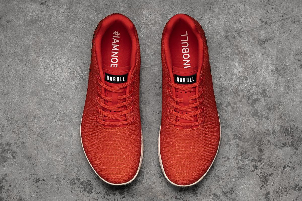 Nobull Superfabric Men's Trainers Red | Australia (HF1692)